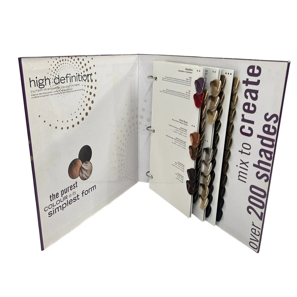 Scruples‎ High Definition Custom Mixing Gel Colour Swatch Book Purple Salon Pro